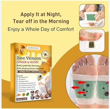 Bee Venom Ginger & Honey Detox Pads